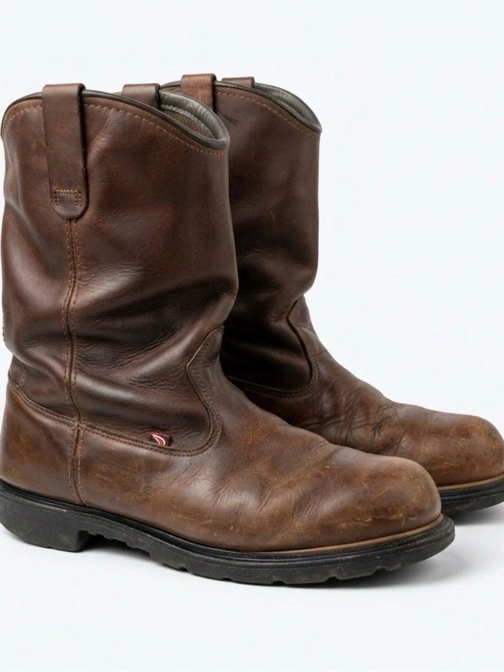 Red Wing 1172 Pecos Mens 10.5 D Brown Leather Pull On Work Boots Made USA